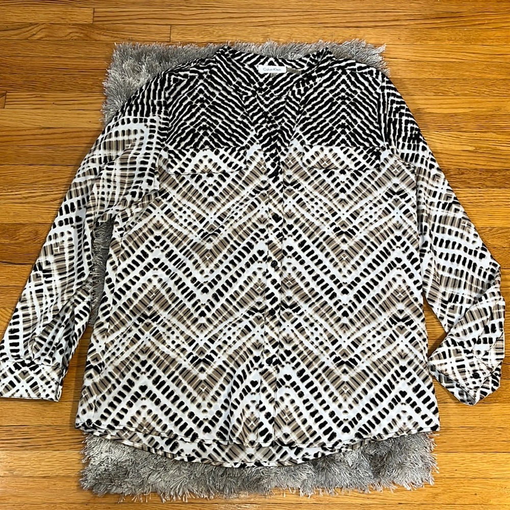 Calvin Klein Multi-Color Long Sleeve Shirt